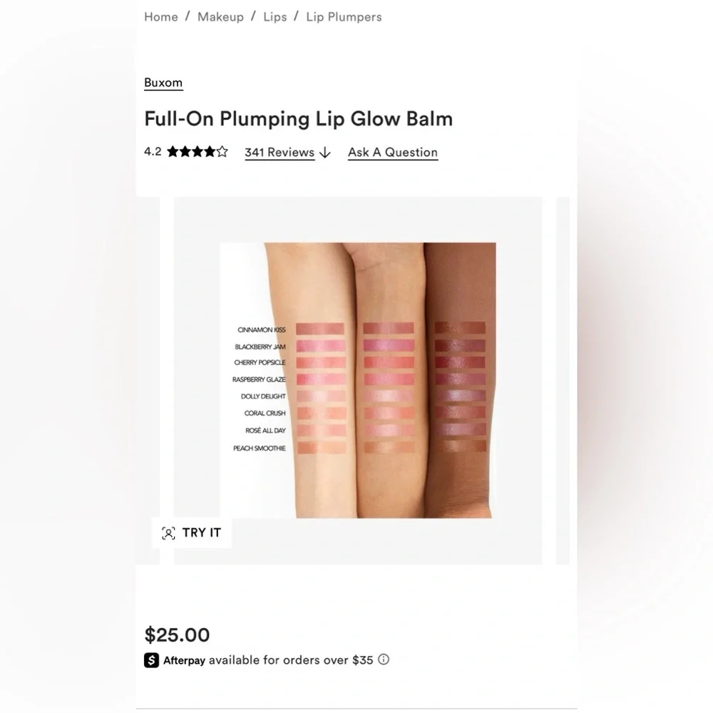 Buxom - Full-On Plumping Lip Glow Balm in Rose All Day